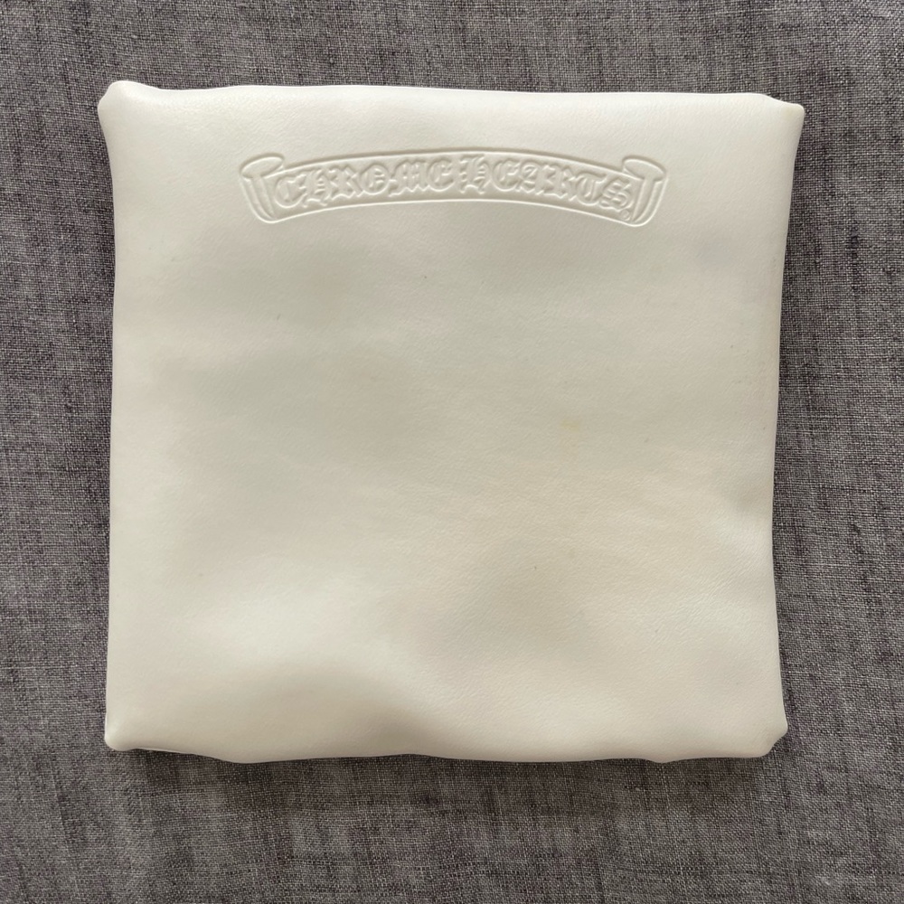 Chrome Hearts white display pillow